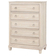 Pembroke - 5-Drawer Chest Of Drawers - Washed Oak - JaxCo Furniture