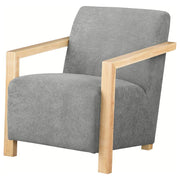 Diego - Upholstered Accent Arm Chair With Wood Arms - JaxCo Furniture