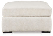 Chessington - Ivory - Oversized Accent Ottoman - JaxCo Furniture
