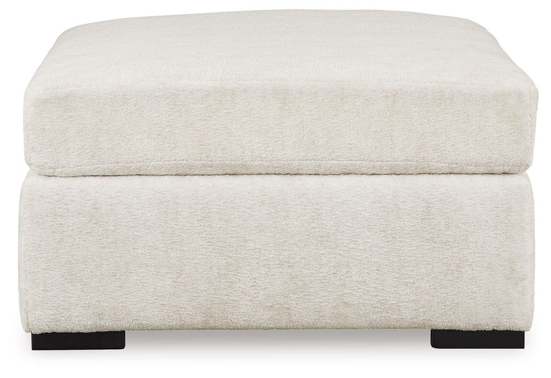Chessington - Ivory - Oversized Accent Ottoman - JaxCo Furniture