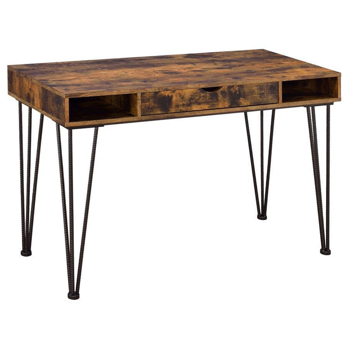 Olvera - 1-Drawer Writing Desk - Rustic Nutmeg - JaxCo Furniture