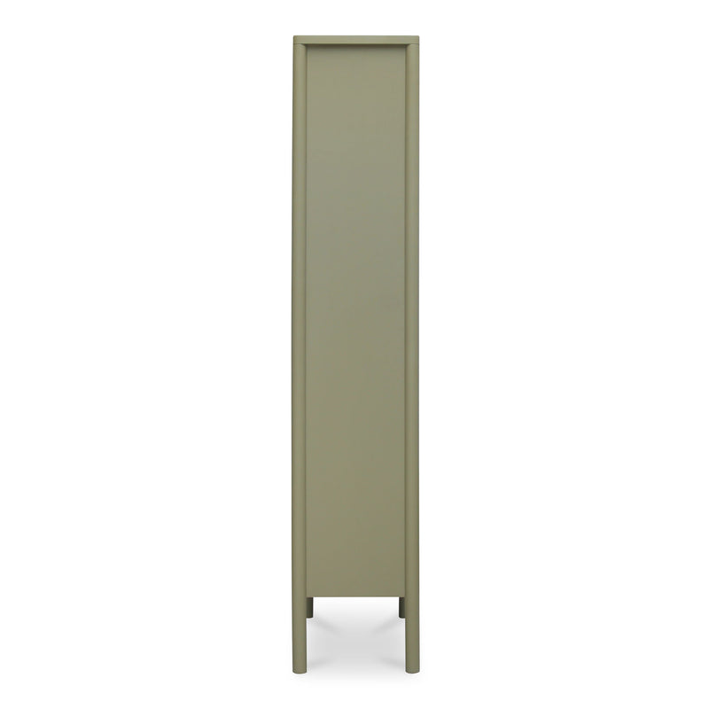 Hannah - Tall Display Cabinet - Green - JaxCo Furniture