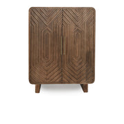 Holmes - Bar Cabinet - Dark Brown - JaxCo Furniture