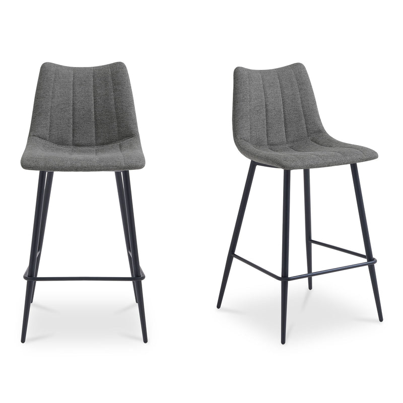Alibi - Counter Stool (Set of 2) - Gray - JaxCo Furniture