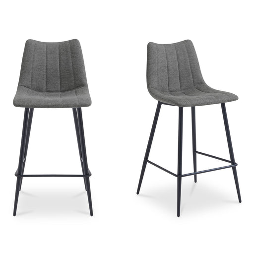 Alibi - Counter Stool (Set of 2) - Gray - JaxCo Furniture