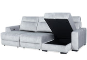 Elliot - 3 Piece Modular Lift Top Storage Sectional - Sterling - JaxCo Furniture