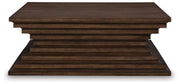 Hannodream - Warm Brown - Square Cocktail Table - JaxCo Furniture