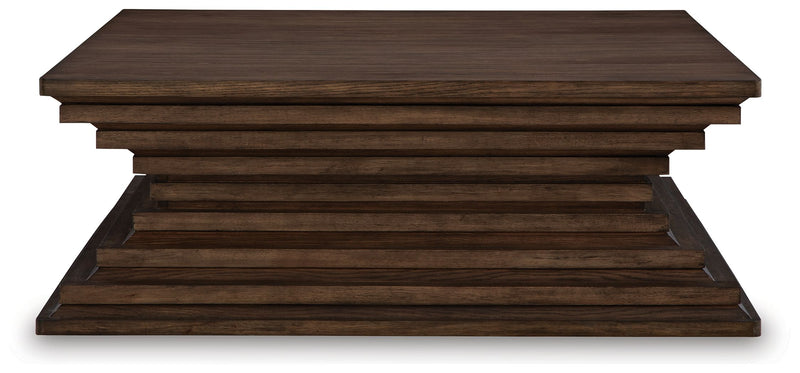 Hannodream - Warm Brown - Square Cocktail Table - JaxCo Furniture