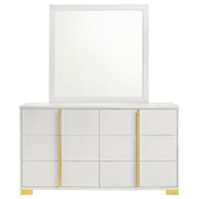 Marceline - 6-Drawer Dresser With Mirror - JaxCo Furniture