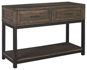Johurst - Grayish Brown - Sofa Table - JaxCo Furniture