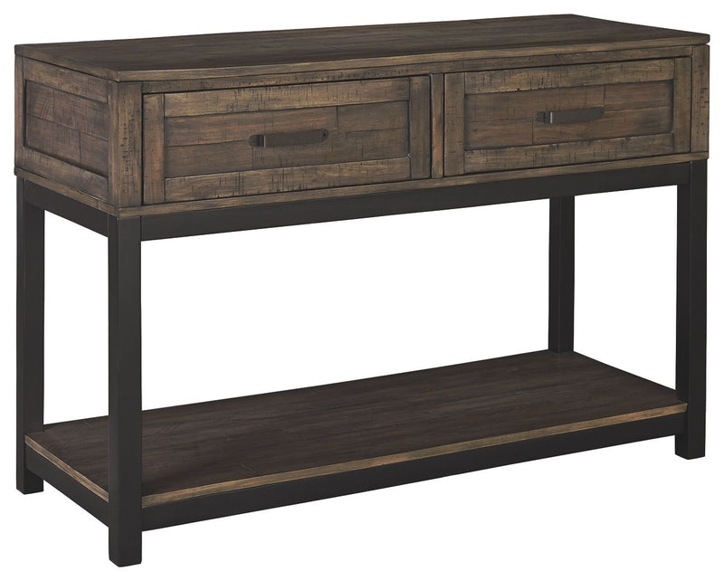 Johurst - Grayish Brown - Sofa Table - JaxCo Furniture
