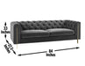 Charlene - Velvet Sofa And Loveseat - JaxCo Furniture