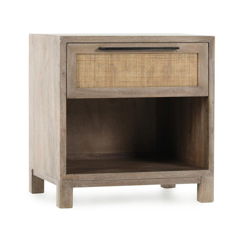 Jensen - 1 Drawer Nightstand - Taupe - JaxCo Furniture