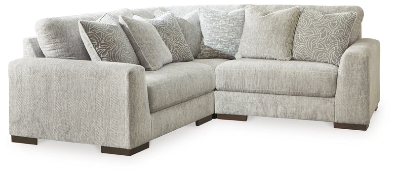 Regent Park - Pewter - 3-Piece Sectional - JaxCo Furniture