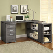 Yvette - 3-Drawer L-Shape Computer Desk - JaxCo Furniture