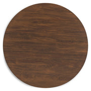 Lyncott - Brown - Round Dining Room Table - JaxCo Furniture