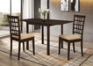 Kelso - 3 Piece Drop Leaf Dining Table Set - Cappuccino - JaxCo Furniture