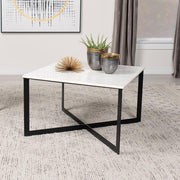 Tobin - Square Marble Top Table - JaxCo Furniture
