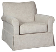 Searcy - Quartz - Swivel Glider Accent Chair - JaxCo Furniture