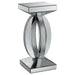 Amalia - Square Mirrored Acrylic Crystal Side End Table - Silver - JaxCo Furniture