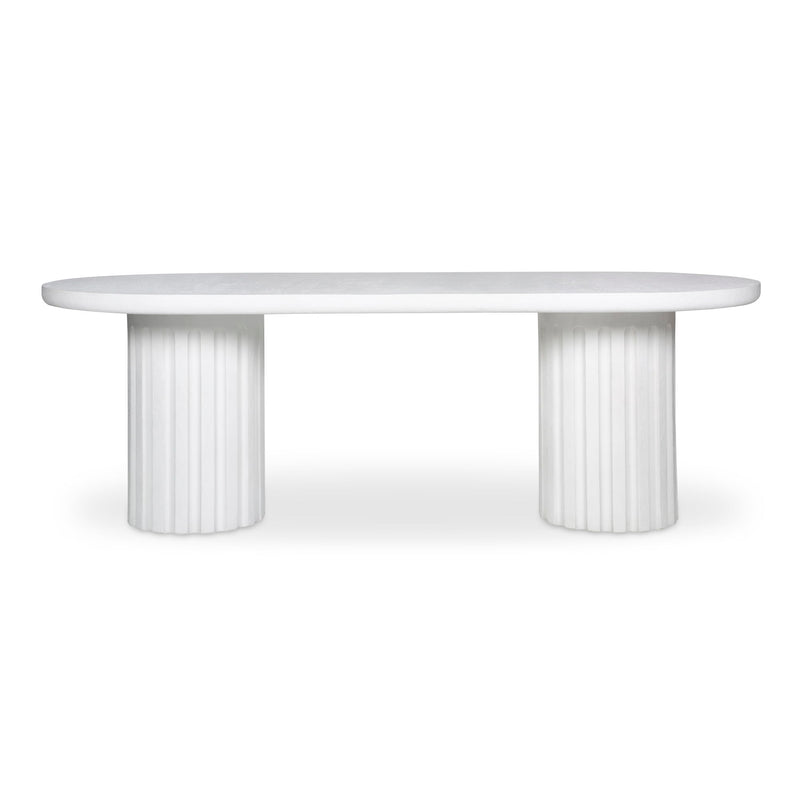 Eris - Outdoor Dining Table - White - JaxCo Furniture