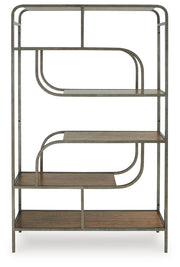 Jaddon - Brown / Antique Silver - Bookcase - JaxCo Furniture