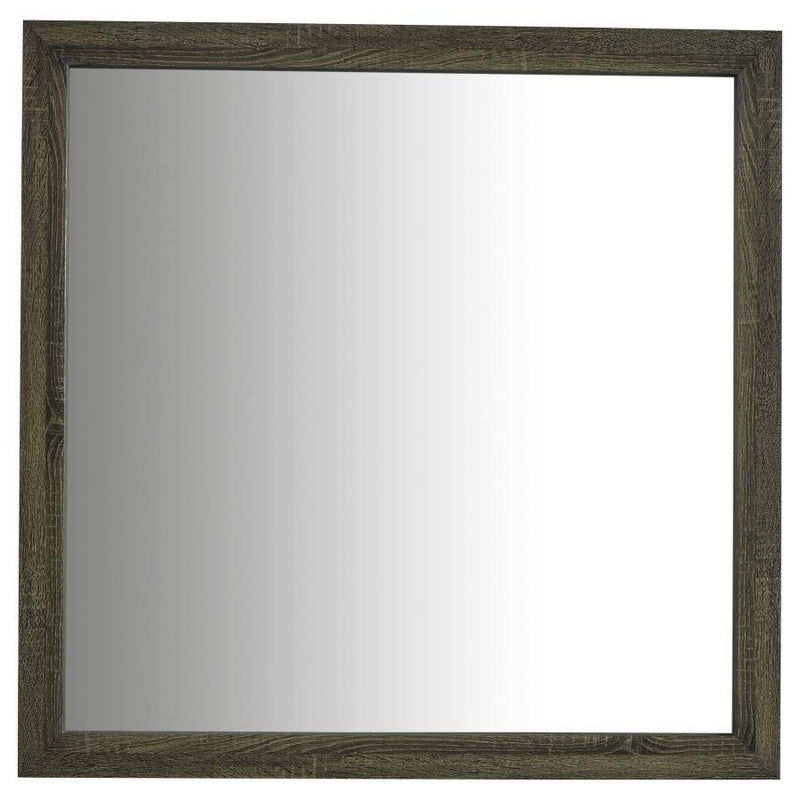 Wright - Dresser Mirror - Brown Oak - JaxCo Furniture