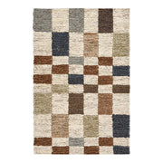 Soumak - 2' x 3' Jute Check Area Rug - Natural Multi - JaxCo Furniture
