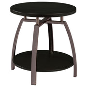 Dacre - Round Engineered Wood Top Table - JaxCo Furniture