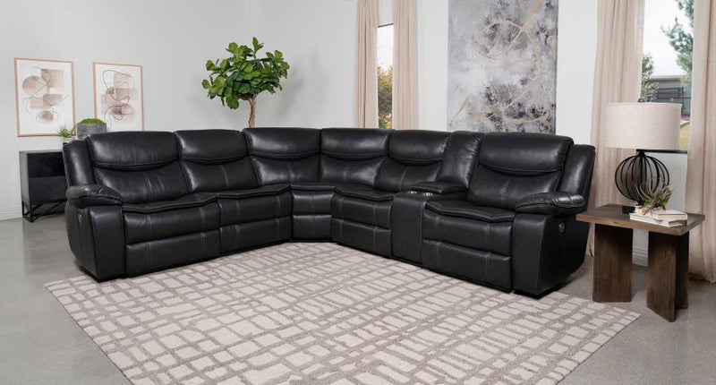 Sycamore - Upholstered Power Reclining Sectional Sofa - JaxCo Furniture