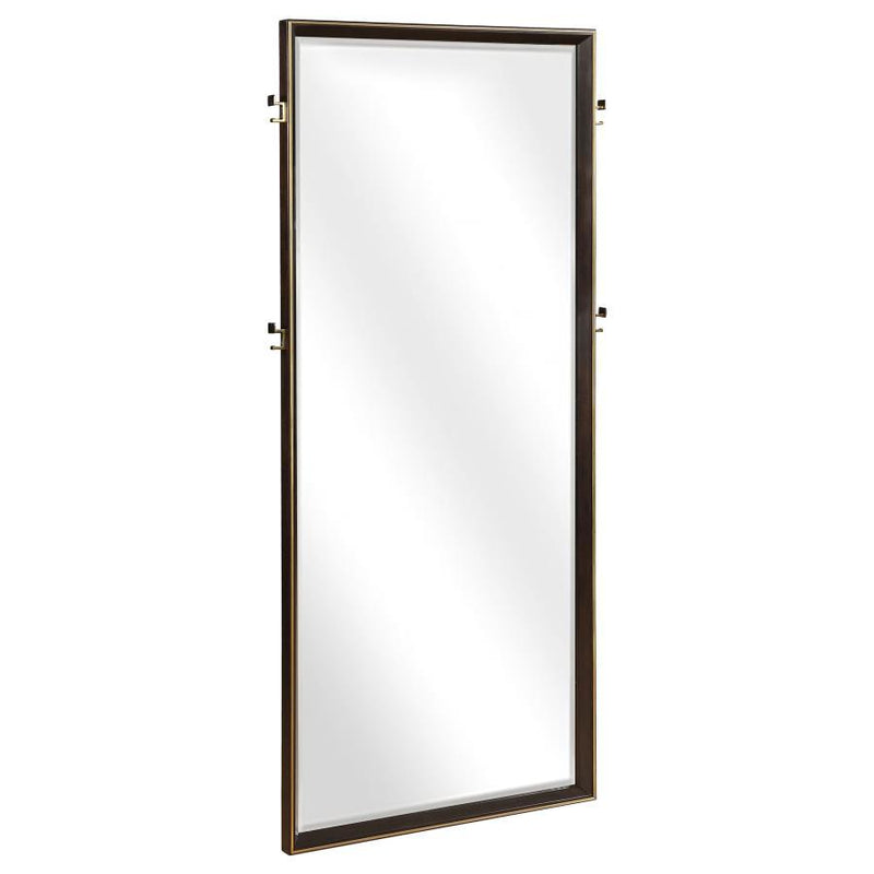 Durango - Standing Floor Mirror - Smoked Peppercorn - JaxCo Furniture
