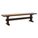 Bexley - Wood Dining Bench - Natural Honey And Smokey Black - JaxCo Furniture