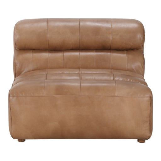 Ramsay - Leather Slipper Chair - Tan - JaxCo Furniture