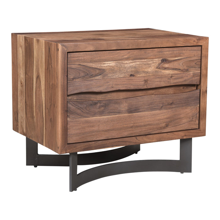 Bent - Nightstand - Natural Stain - JaxCo Furniture