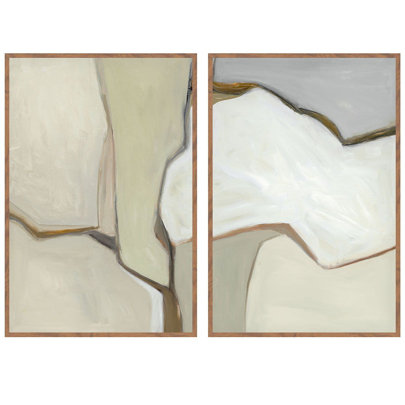 Dried - 60" x 40" Painting By Buddy Whitlock (Set of 2) - Walnut - JaxCo Furniture