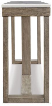 Loyaska - Brown / Ivory - Sofa Table - JaxCo Furniture