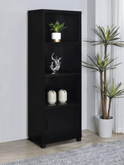 Jupiter - 3-Shelf Engineered Wood Media Tower - Black - JaxCo Furniture