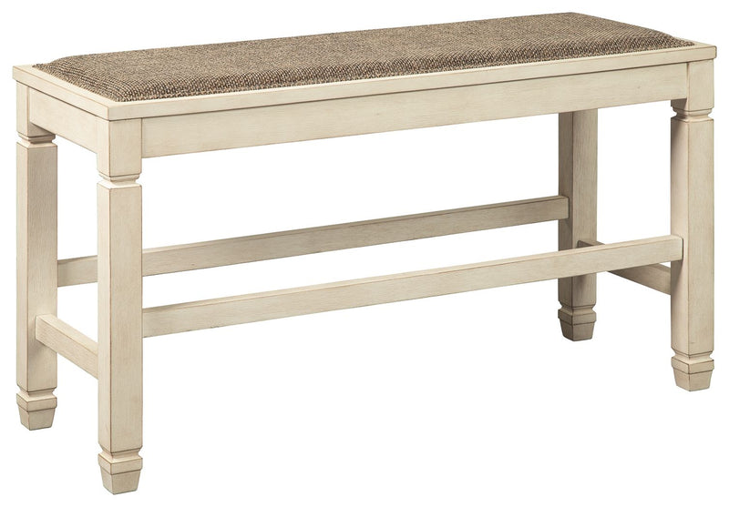 Bolanburg - Beige - DBL Counter UPH Bench - JaxCo Furniture