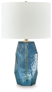 Tallow - Blue - Glass Table Lamp - JaxCo Furniture