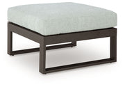 Beachloft - Black / Gray - Ottoman With Cushion - JaxCo Furniture