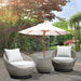 Adeline - 3 Piece Wicker Outdoor Set - Sand - JaxCo Furniture