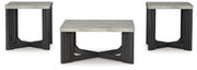 Sharstorm - Two-tone Gray - Occasional Table Set (Set of 3) - JaxCo Furniture