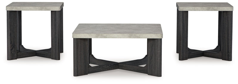 Sharstorm - Two-tone Gray - Occasional Table Set (Set of 3) - JaxCo Furniture