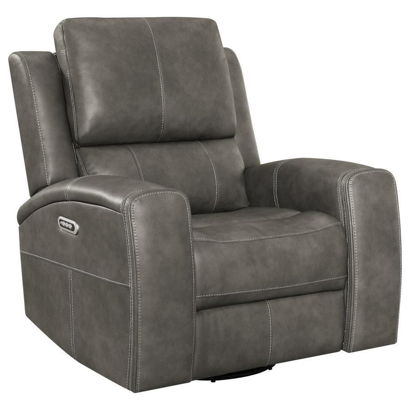 Brickston - Triple Power Swivel Glider Recliner - JaxCo Furniture