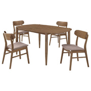 Dortch - Oval Solid Wood Dining Set - JaxCo Furniture
