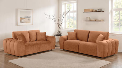 Burnett - Chenille Upholstered Sofa Set - JaxCo Furniture