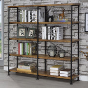 Analiese - 4-Shelf Double Bookshelf - JaxCo Furniture