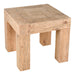 Evander - Side Table Aged Oak - Beige - JaxCo Furniture