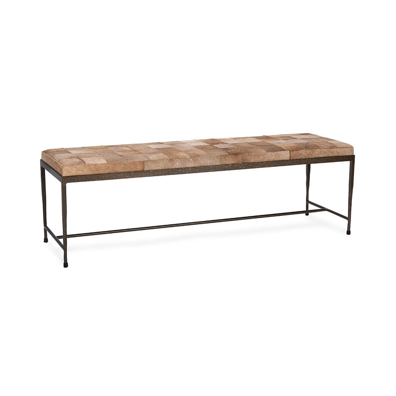 Achen - Hide 60" Bench - JaxCo Furniture