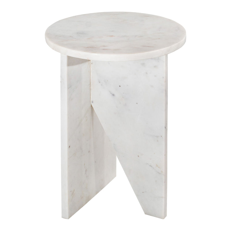 Grace - Marble Accent Table - White - JaxCo Furniture